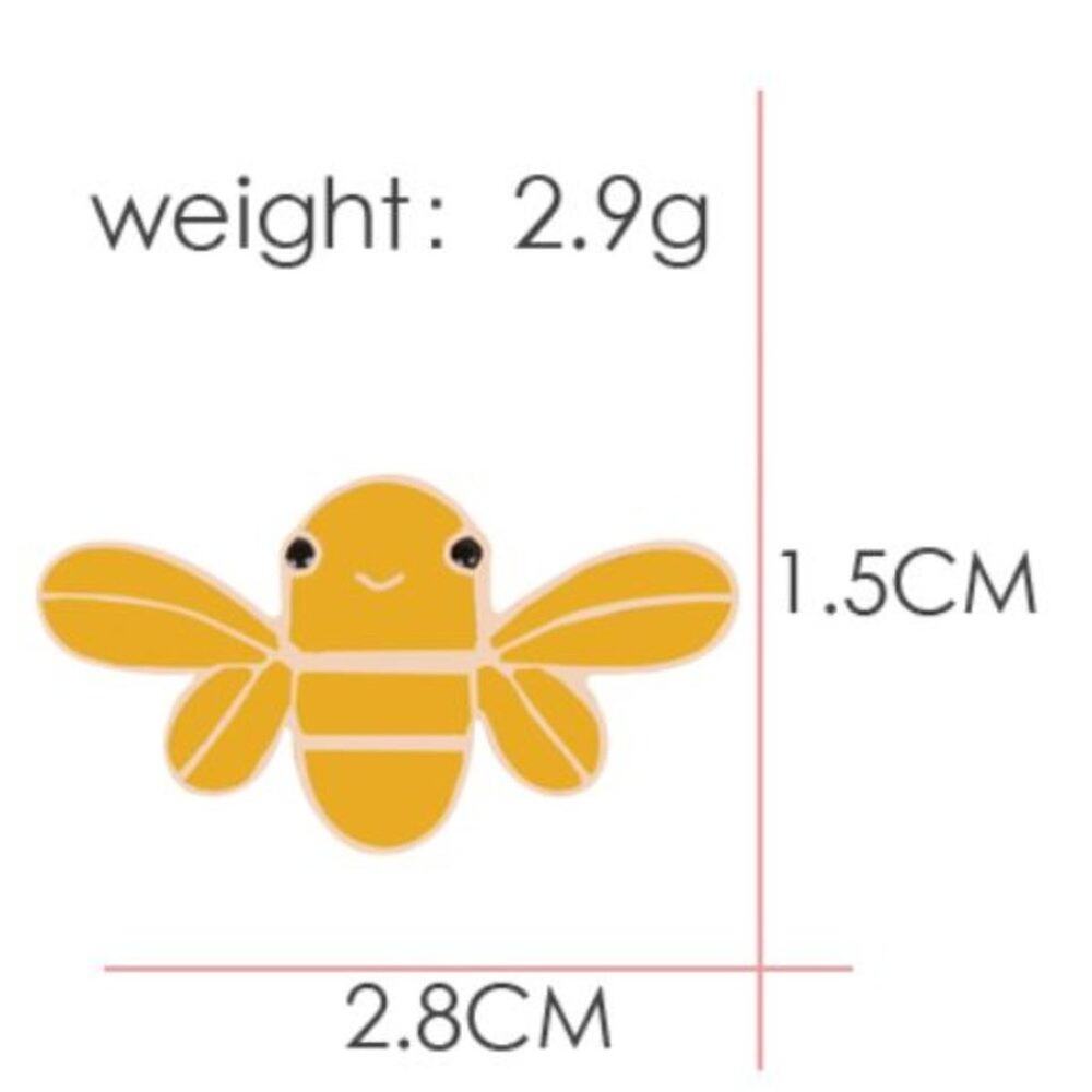Yellow Bumble Bee Pin Brooch